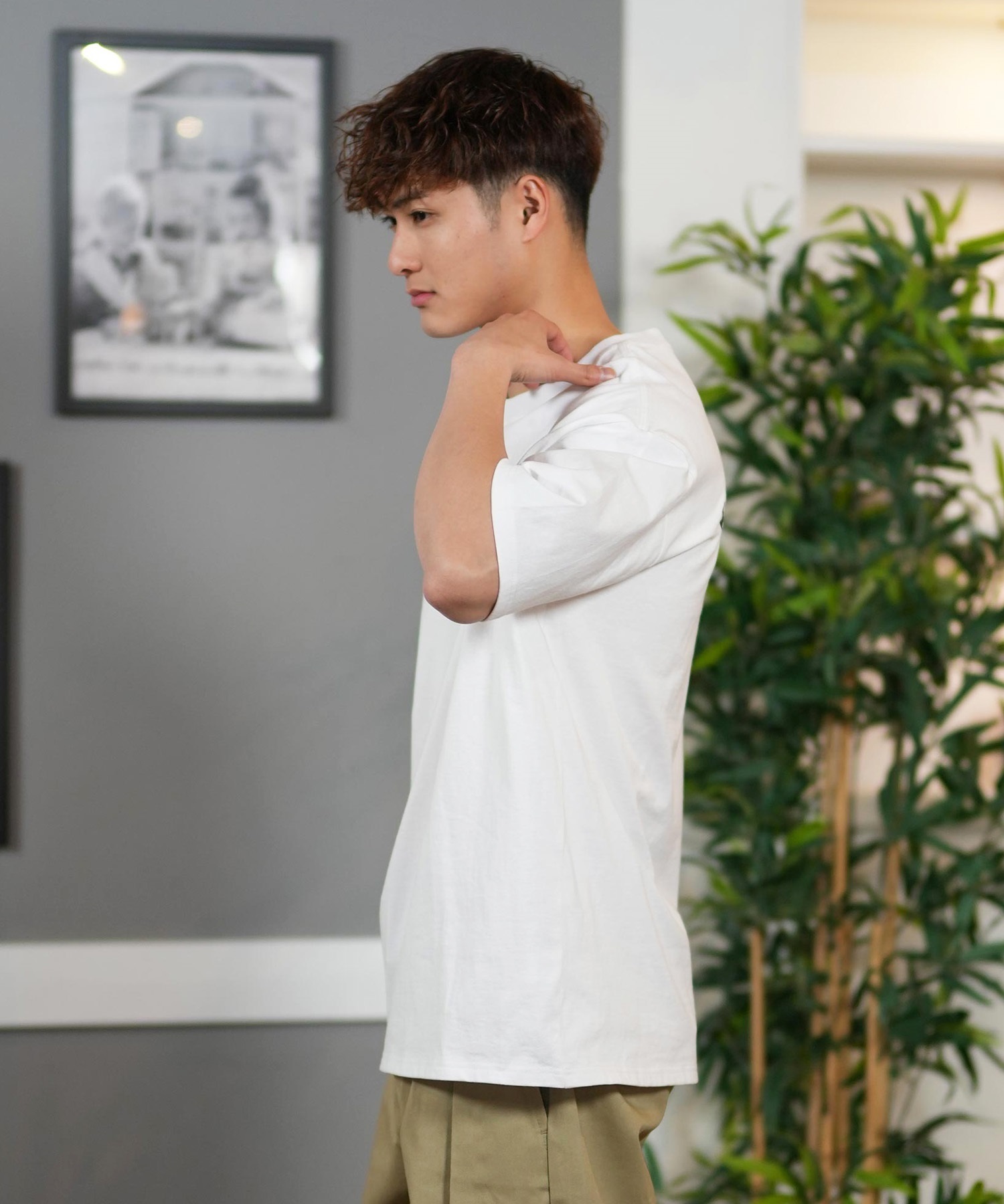 Hurley ハーレー 半袖 Tシャツ メンズ バックプリント オーバーサイズ COLLEGE OVRSZD SS TEE MCSS251055(WHT-S)