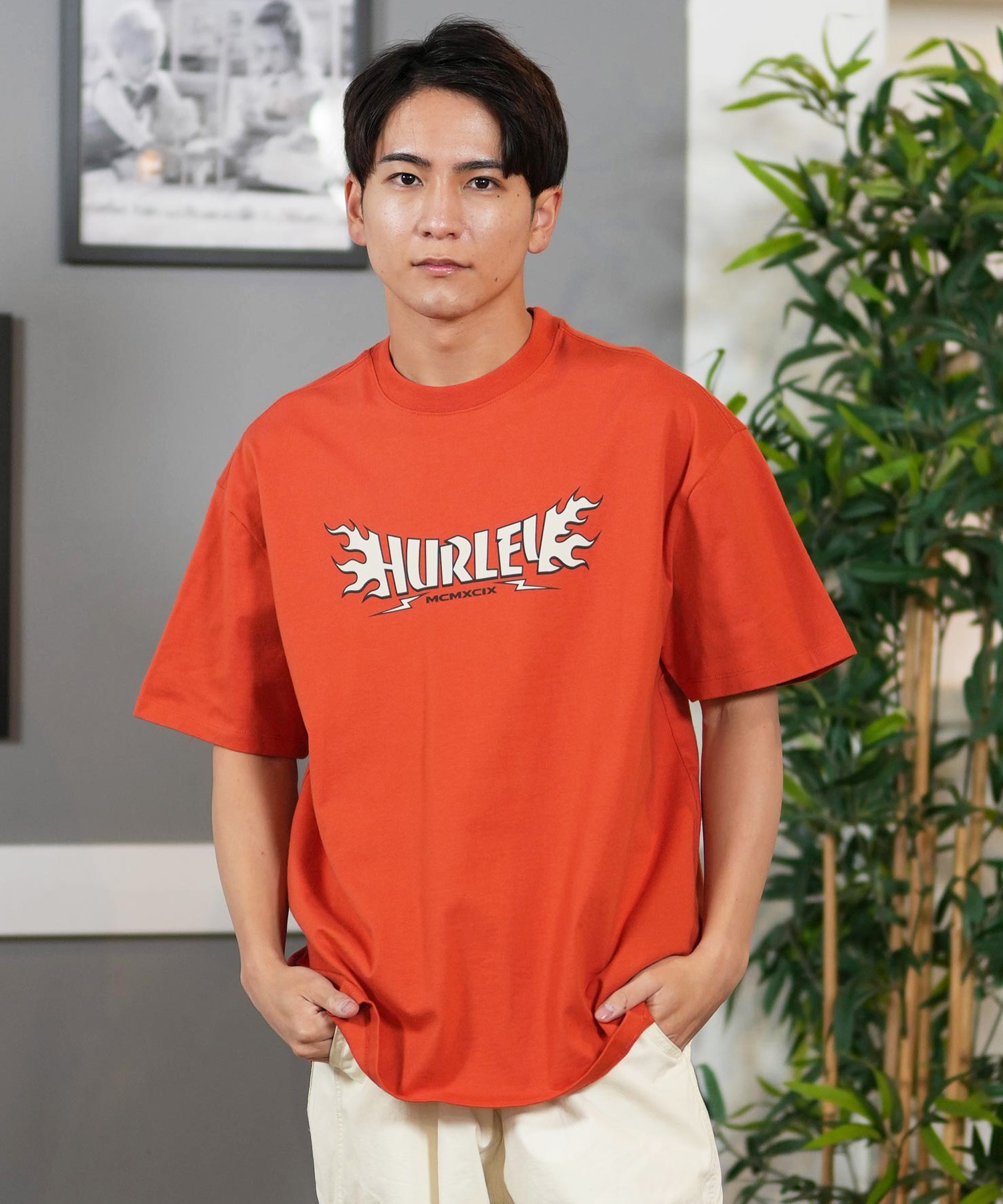 Hurley ハーレー 半袖 Tシャツ メンズ フロントプリント BURNT SS TEE