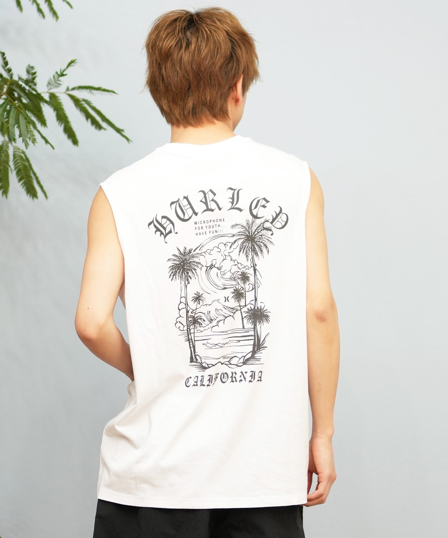 Hurley ハーレー タンクトップ メンズ バックプリント ノースリーブ 袖