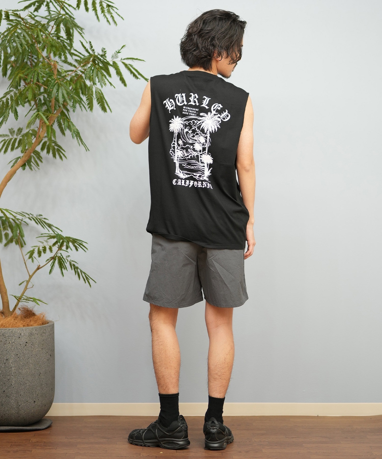 Hurley ハーレー タンクトップ メンズ バックプリント ノースリーブ 袖