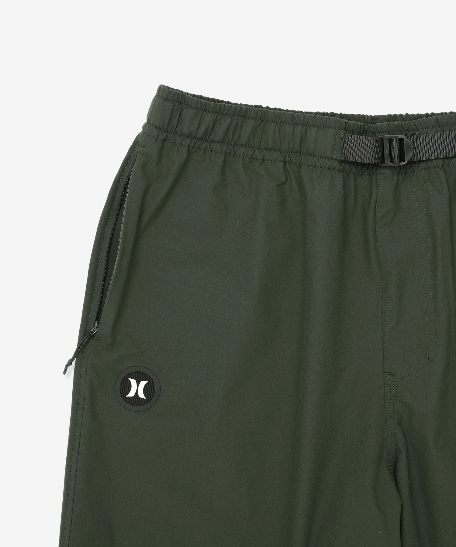 Hurley ハーレー ショートパンツ メンズ ショーツ ハーフパンツ ワンポイント ロゴ 水陸両用 UVカット セットアップ対応 MUWS251022(BLK-M)