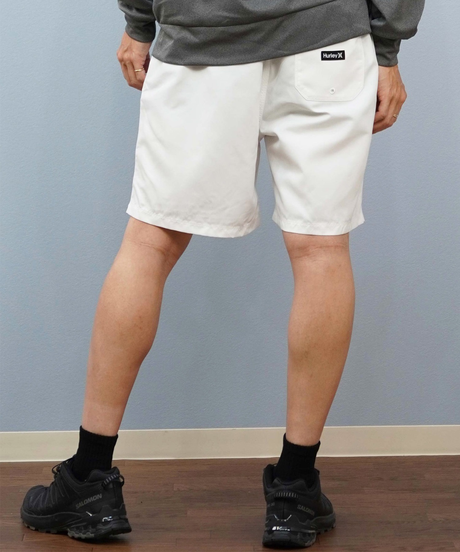 Hurley ハーレー 水着 海パン トランクス サーフパンツ メンズ 水陸両用 ワンポイントロゴ シンプル MBS07916(100-S)