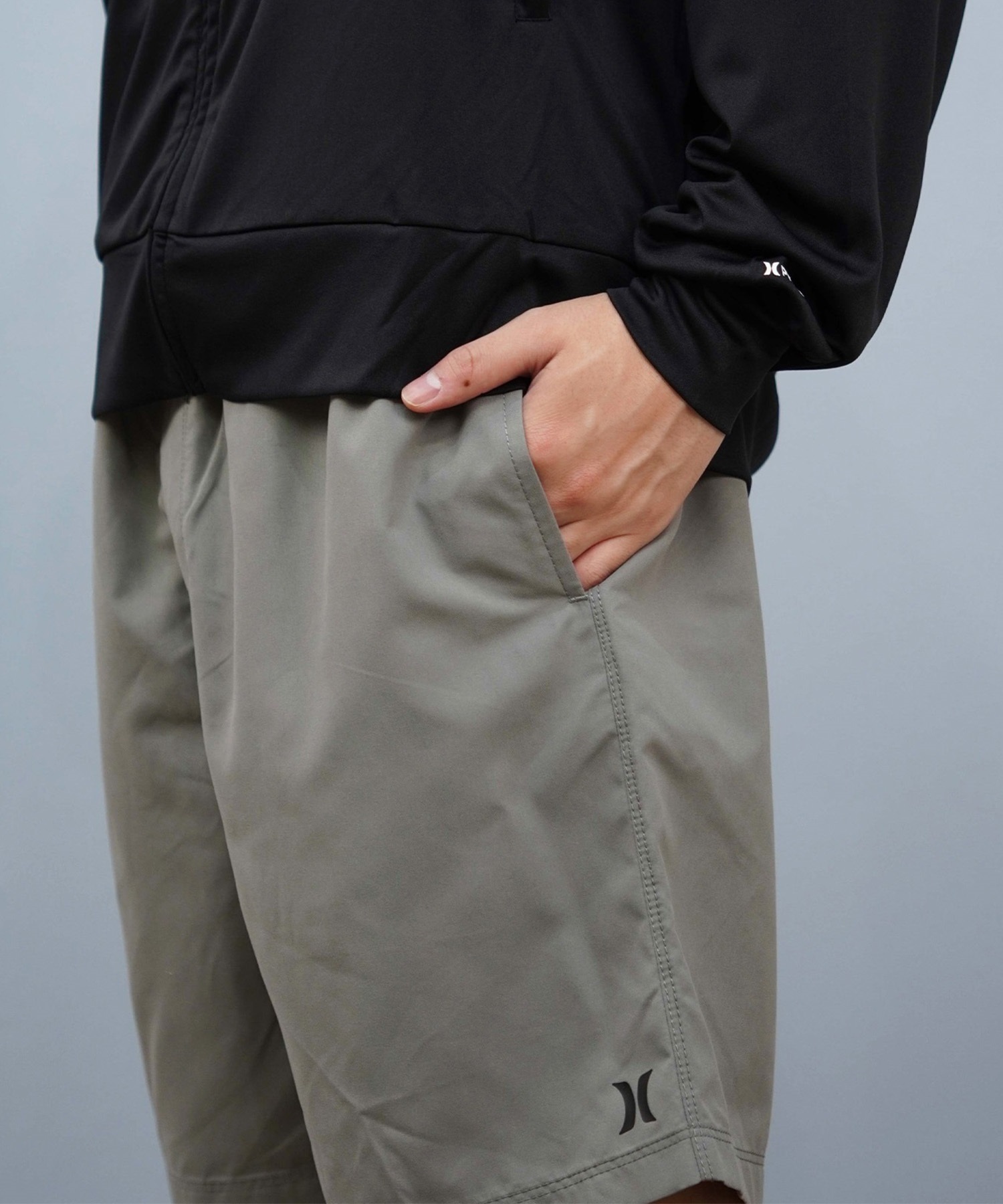 Hurley ハーレー 水着 海パン トランクス サーフパンツ メンズ 水陸両用 ワンポイントロゴ シンプル MBS07916(100-S)