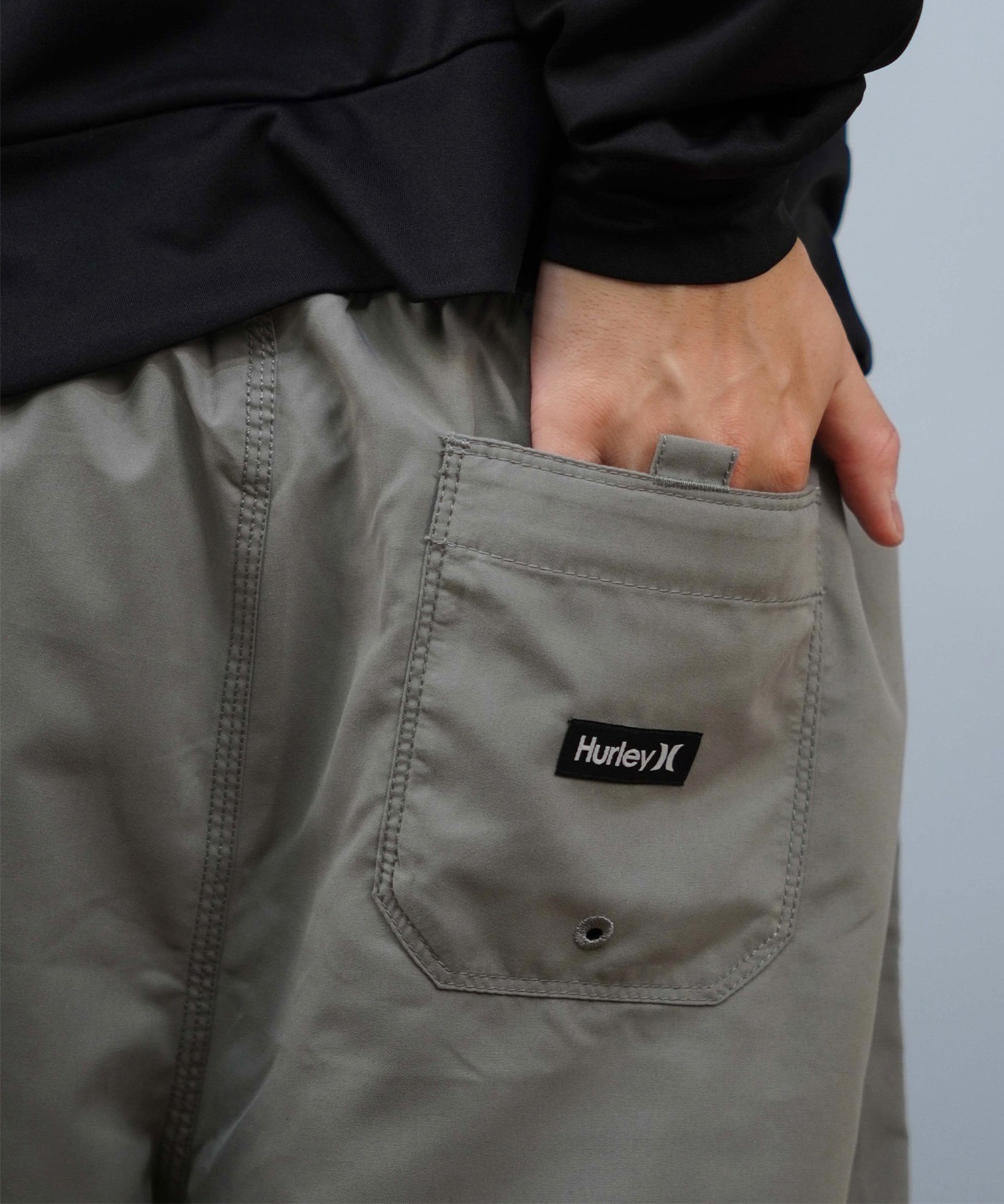Hurley ハーレー 水着 海パン トランクス サーフパンツ メンズ 水陸両用 ワンポイントロゴ シンプル MBS07916(100-S)