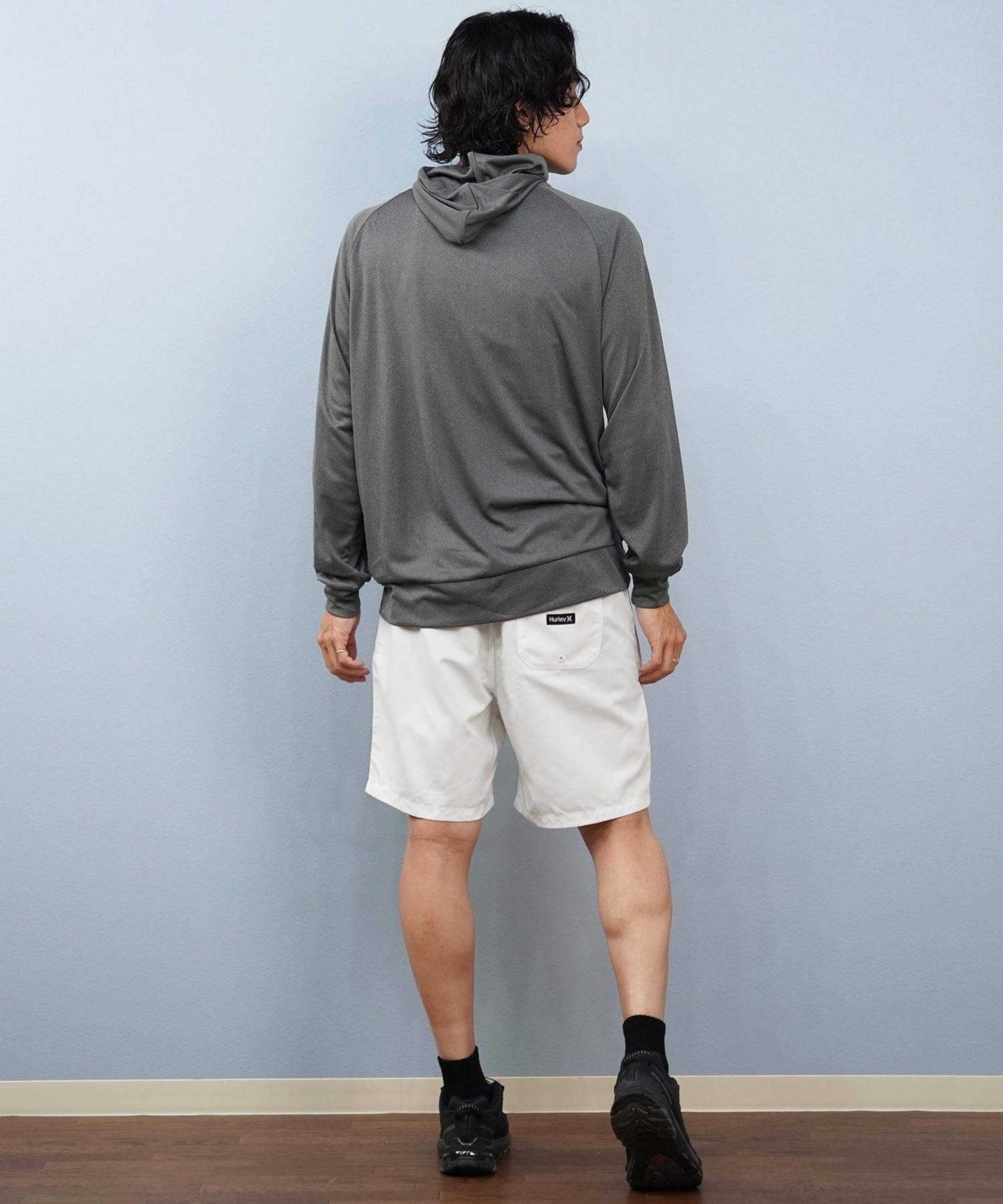 Hurley ハーレー 水着 海パン トランクス サーフパンツ メンズ 水陸両用 ワンポイントロゴ シンプル MBS07916(100-S)