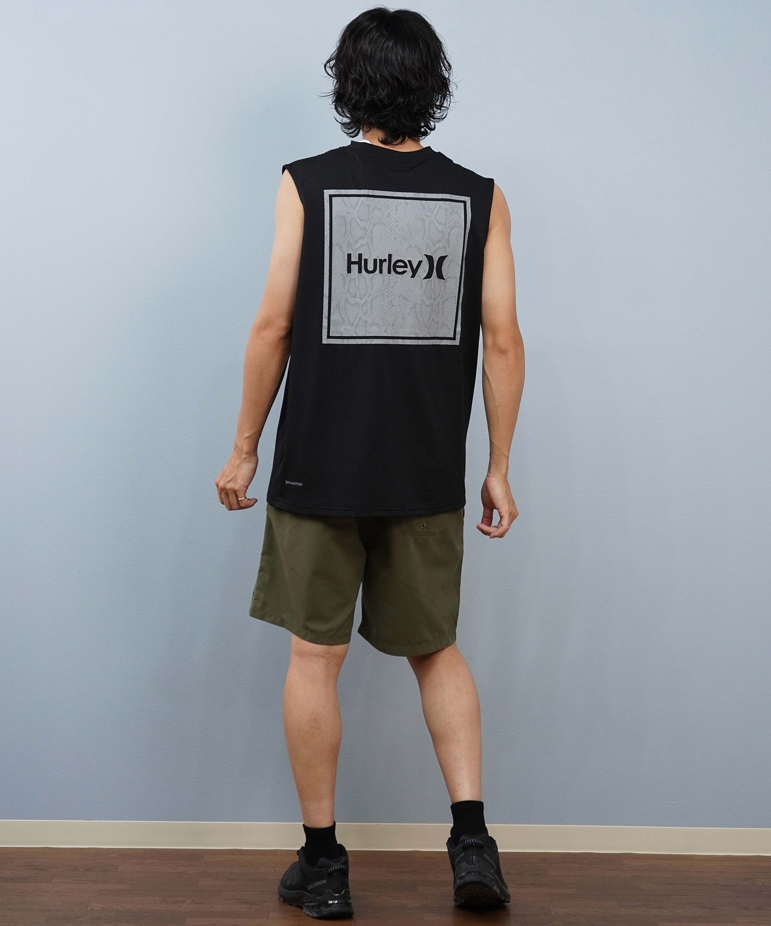 Hurley ハーレー 水着 海パン トランクス サーフパンツ メンズ 水陸両用 ワンポイントロゴ シンプル MBS07916(100-S)