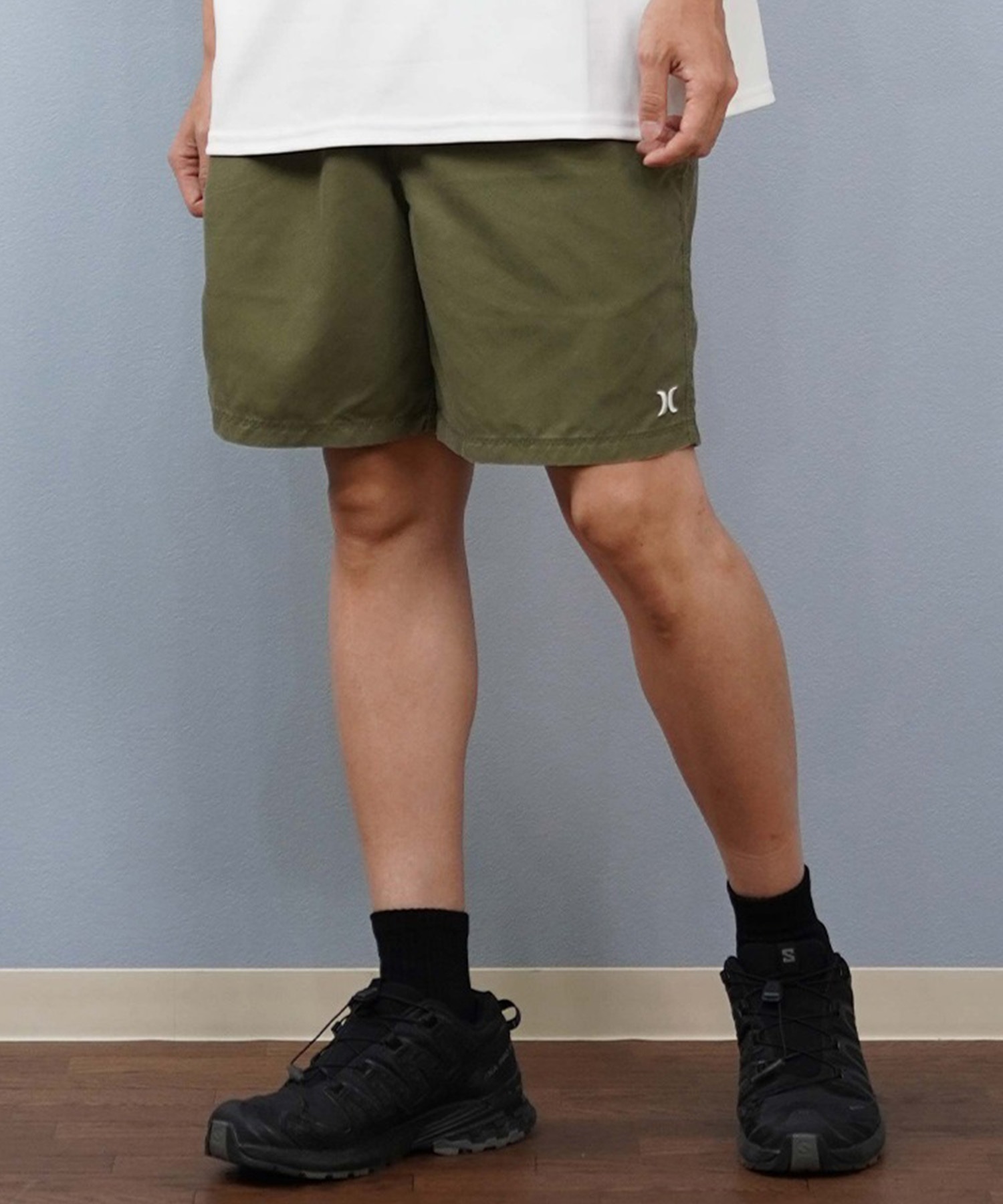 Hurley ハーレー 水着 海パン トランクス サーフパンツ メンズ 水陸両用 ワンポイントロゴ シンプル MBS07917(001-S)