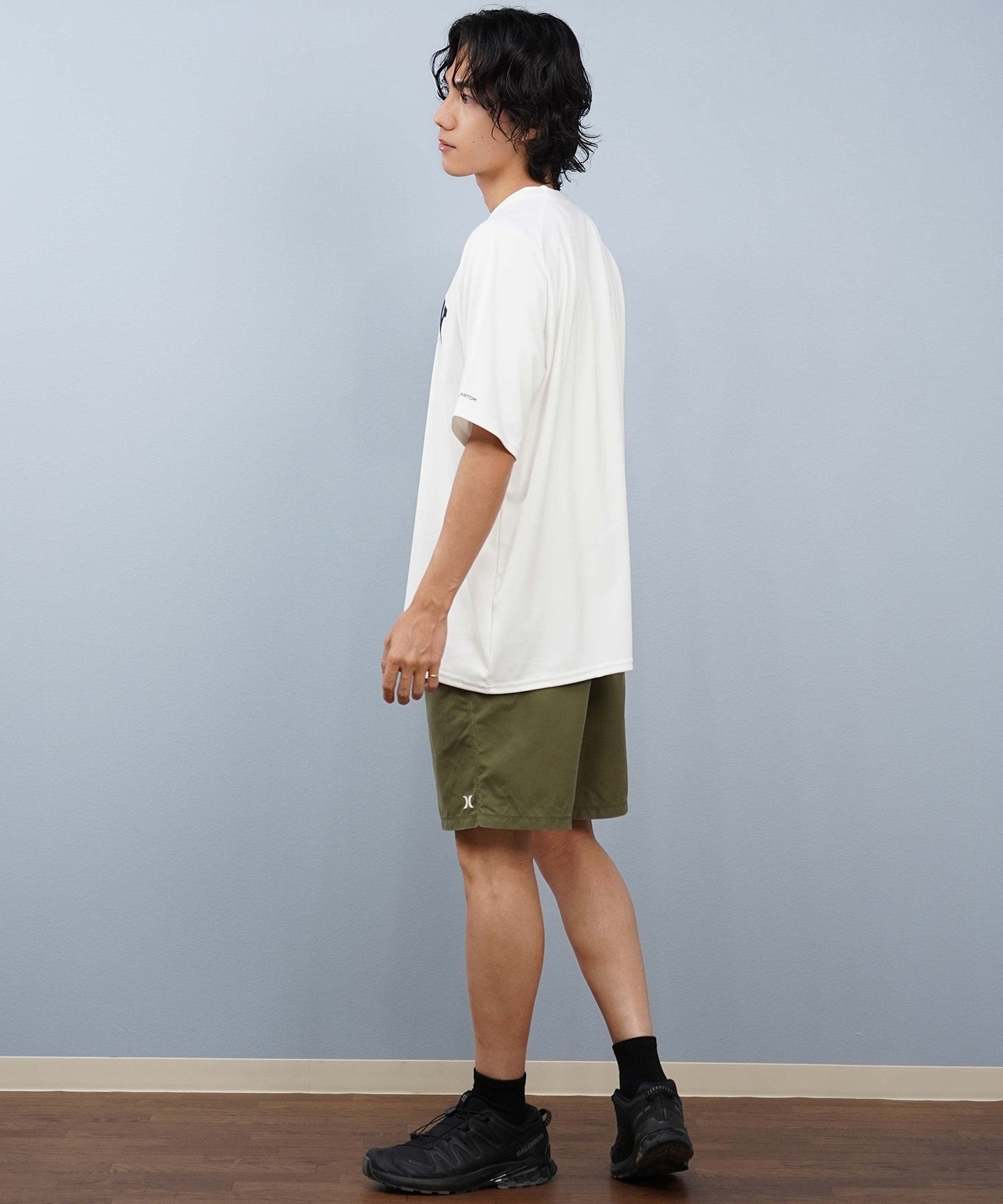 Hurley ハーレー 水着 海パン トランクス サーフパンツ メンズ 水陸両用 ワンポイントロゴ シンプル MBS07917(001-S)