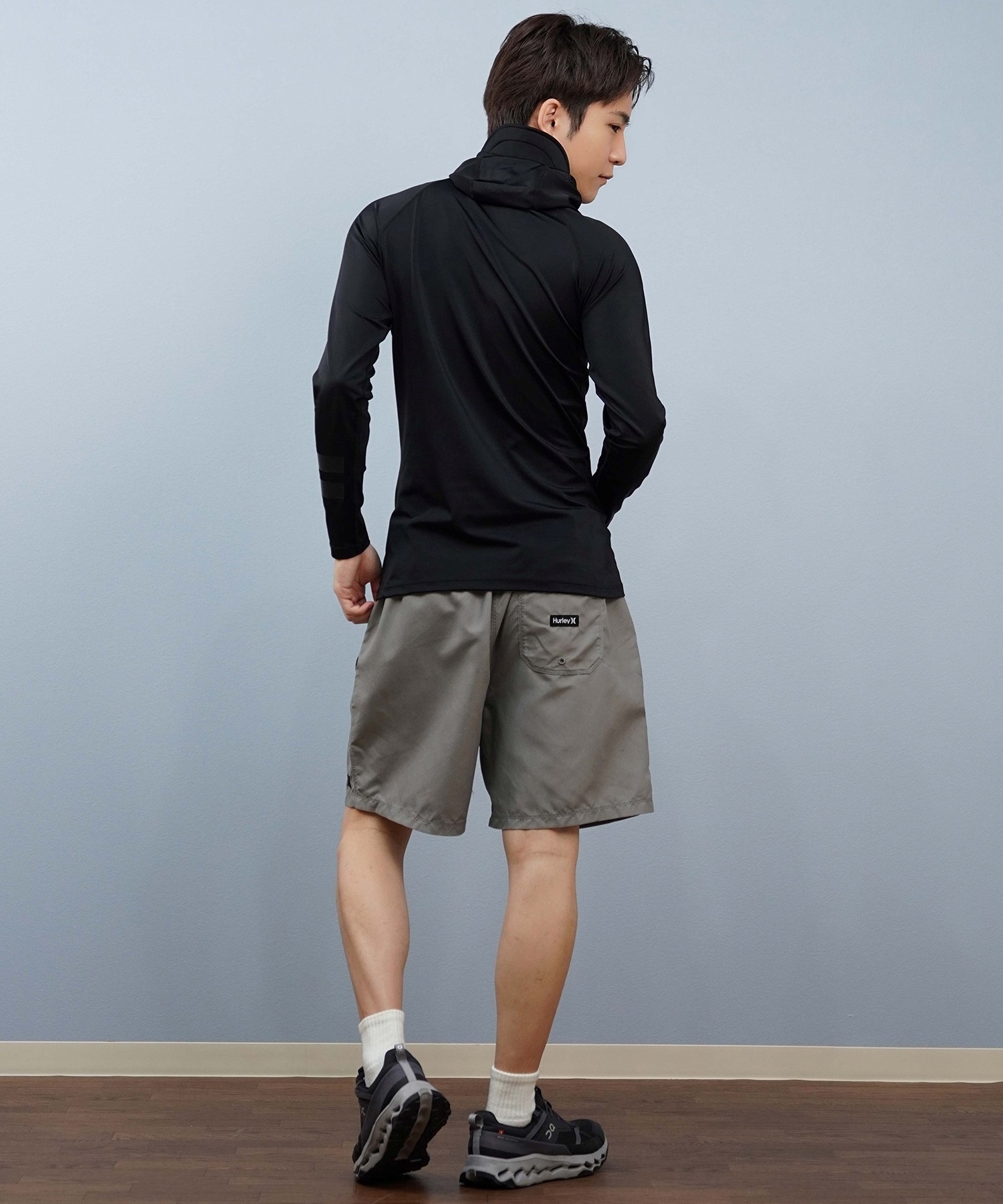 Hurley ハーレー 水着 海パン トランクス サーフパンツ メンズ 水陸両用 ワンポイントロゴ シンプル MBS07917(001-S)