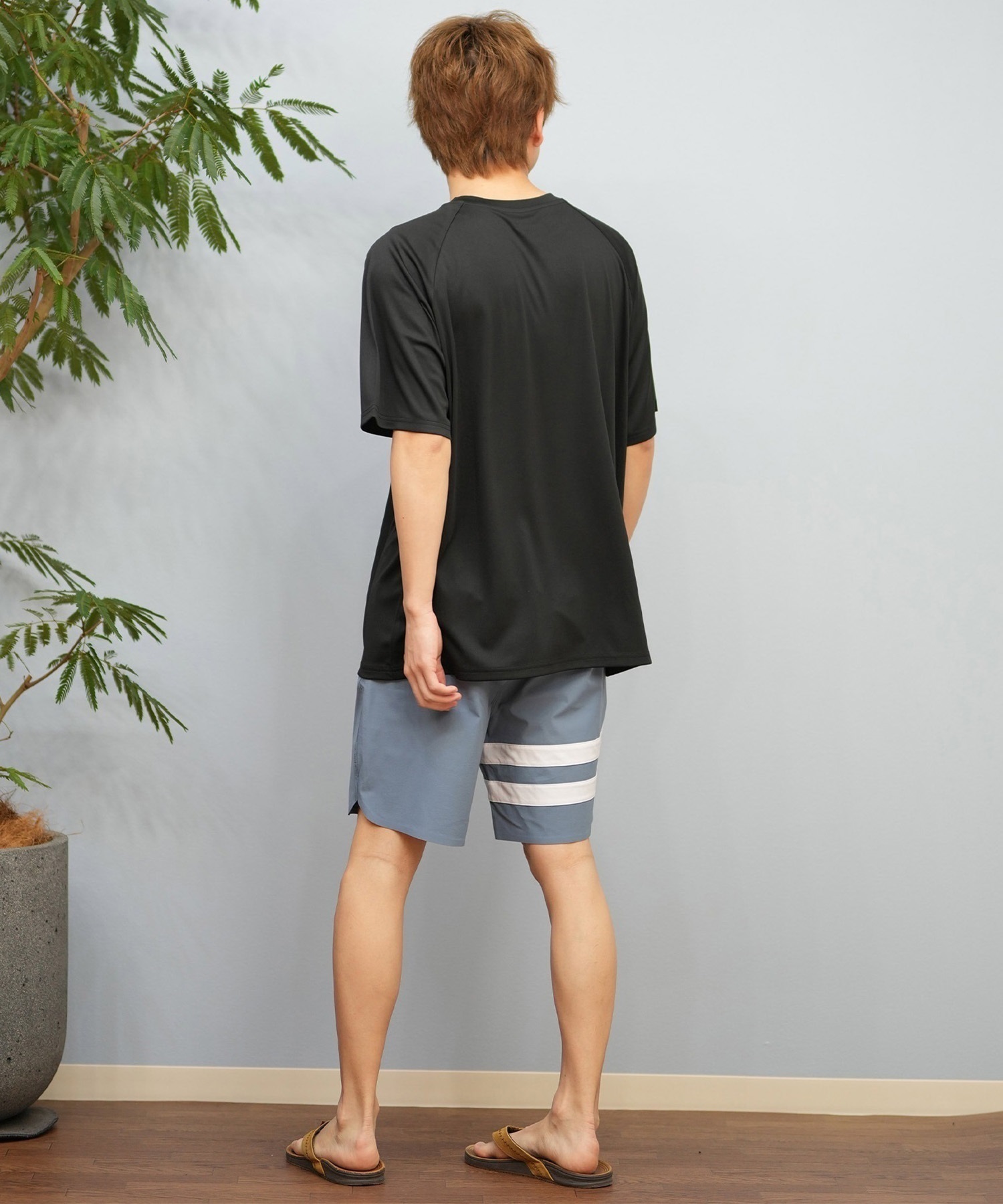 Hurley ハーレー 水着 ラッシュガード 半袖 Tシャツ メンズ 水陸両用 UVカット ロゴ MSRG251006(WHT-S)