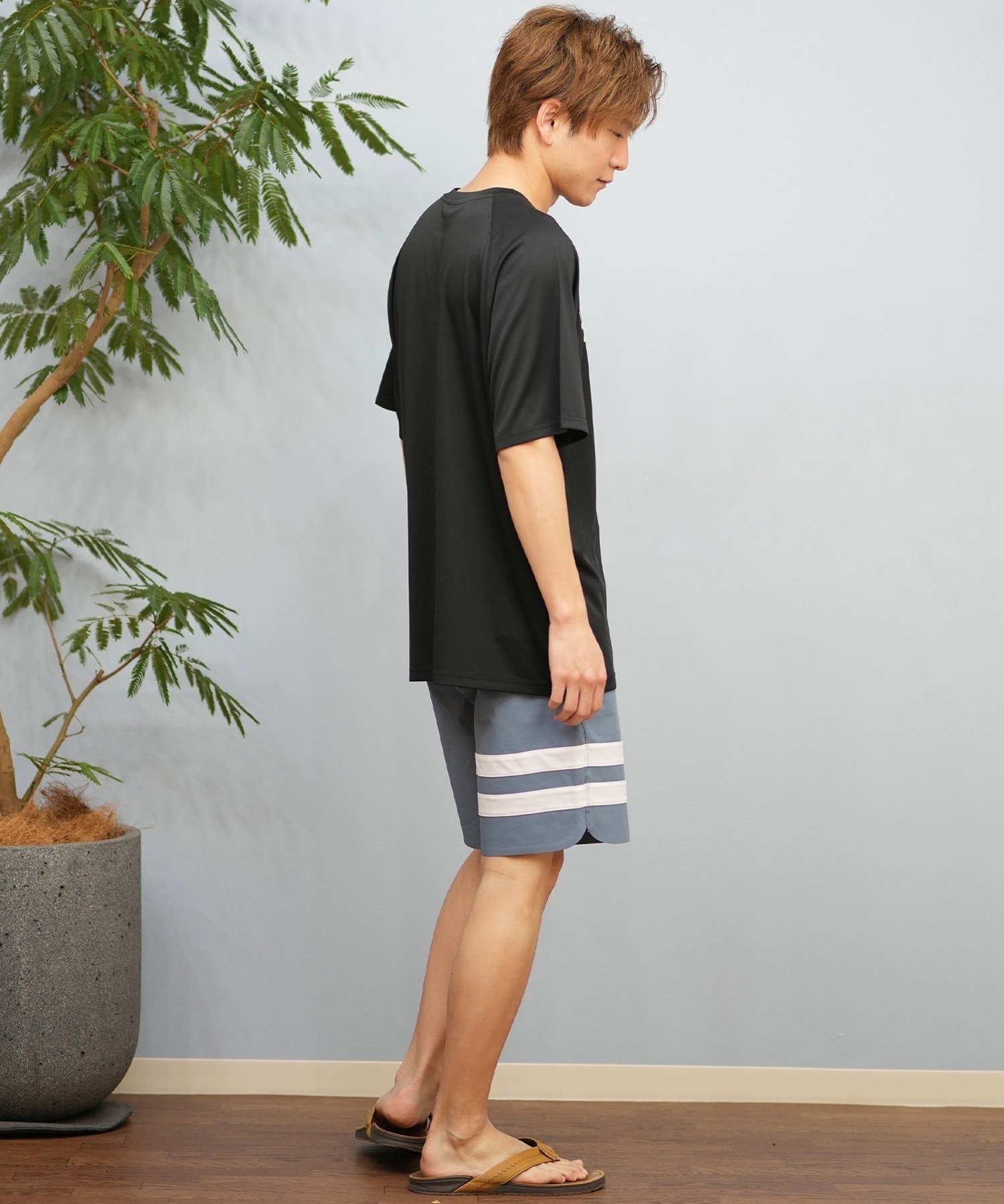 Hurley ハーレー 水着 ラッシュガード 半袖 Tシャツ メンズ 水陸両用 UVカット ロゴ MSRG251006(WHT-S)