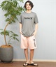 Hurley ハーレー 水着 ラッシュガード 半袖 Tシャツ メンズ 水陸両用 UVカット ロゴ MSRG251006(WHT-S)