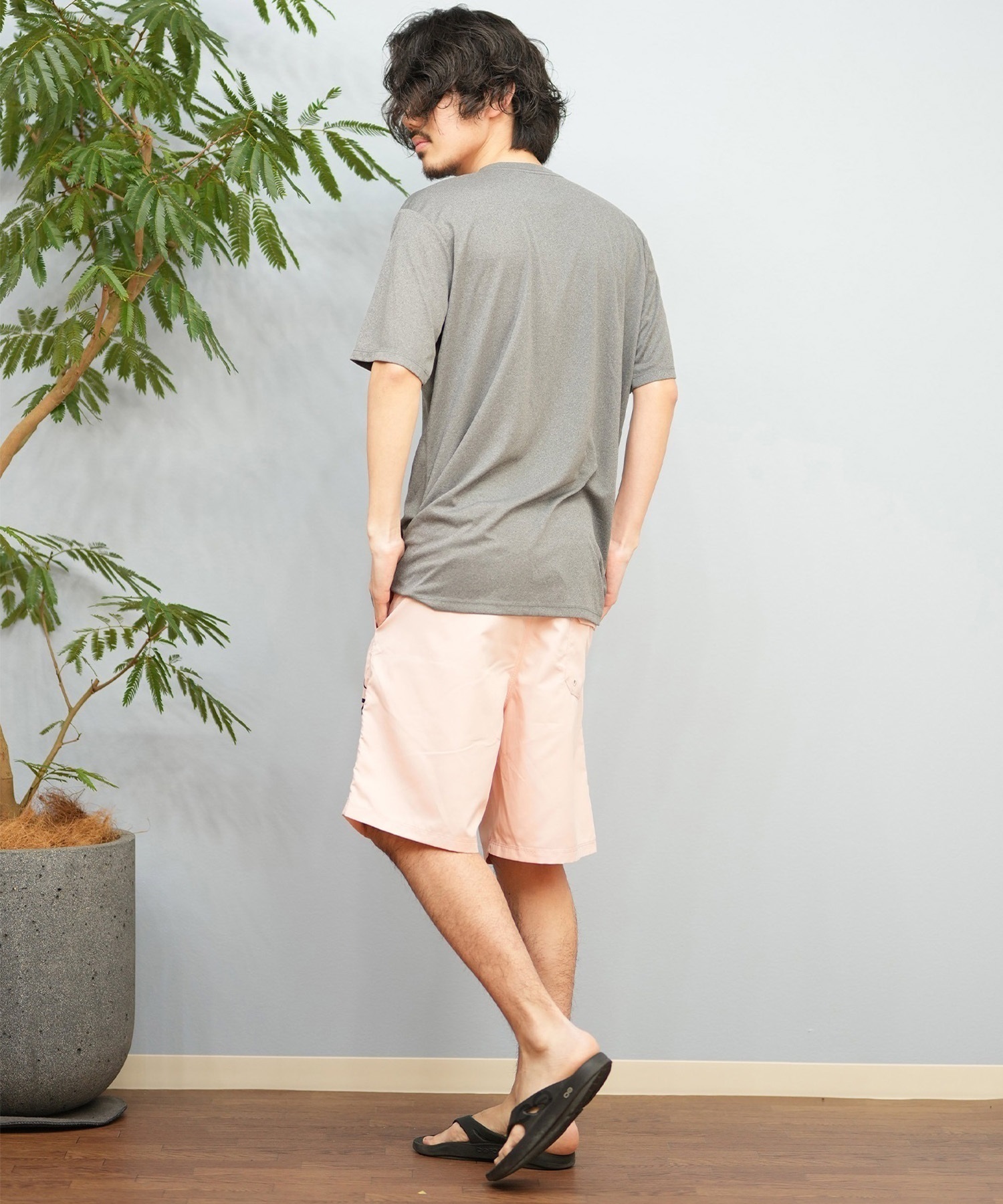 Hurley ハーレー 水着 ラッシュガード 半袖 Tシャツ メンズ 水陸両用 UVカット ロゴ MSRG251006(WHT-S)