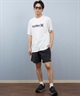 Hurley ハーレー 水着 ラッシュガード 半袖 Tシャツ メンズ 水陸両用 UVカット ロゴ MSRG251006(WHT-S)