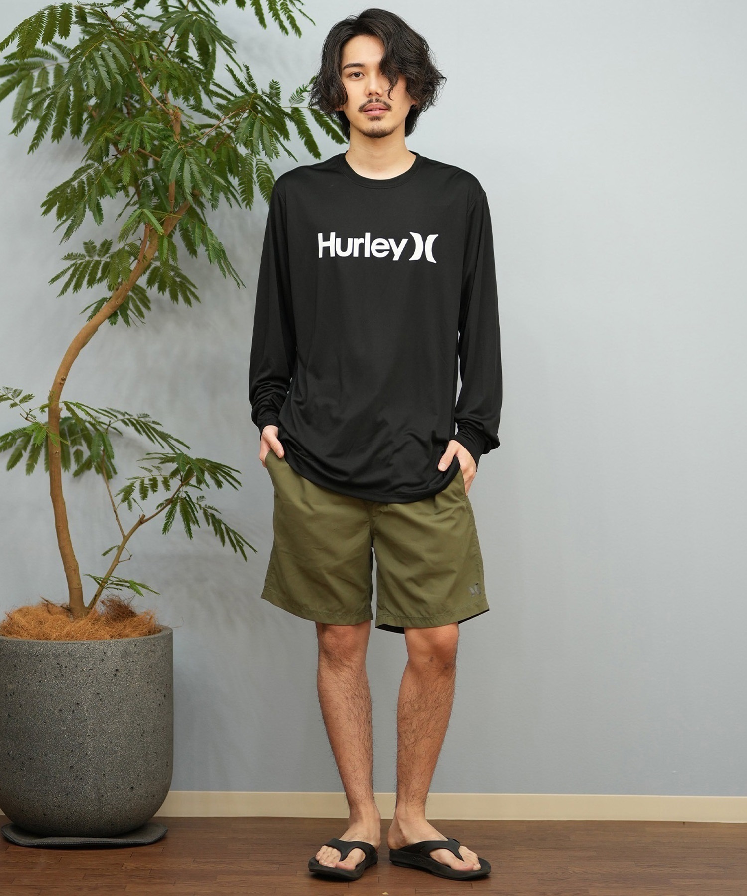 Hurley ハーレー 水着 ラッシュガード 長袖 Tシャツ ロンT