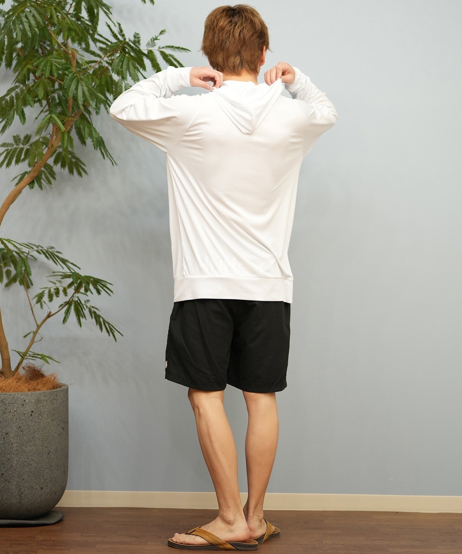 Hurley ハーレー 水着 ラッシュガード ジップアップ パーカー メンズ UVカット ロゴ シンプル MSRG251010(BLK-S)