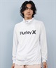 Hurley ハーレー 水着 ラッシュガード 長袖 Tシャツ ロンT メンズ UVカット ロゴ ジップアップ MSRG251012(CGHT-S)