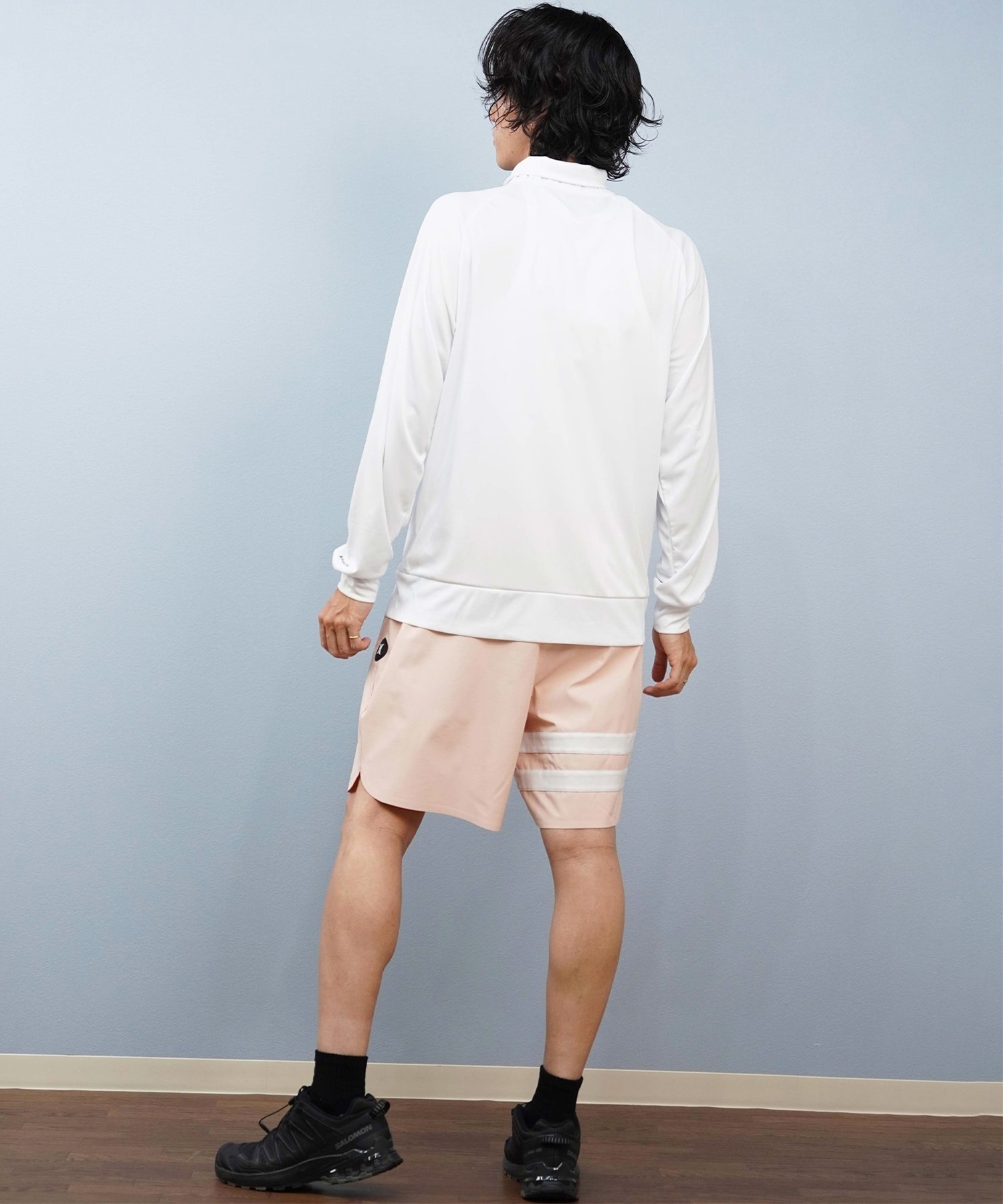 Hurley ハーレー 水着 ラッシュガード 長袖 Tシャツ ロンT メンズ UVカット ロゴ ジップアップ MSRG251012(CGHT-S)