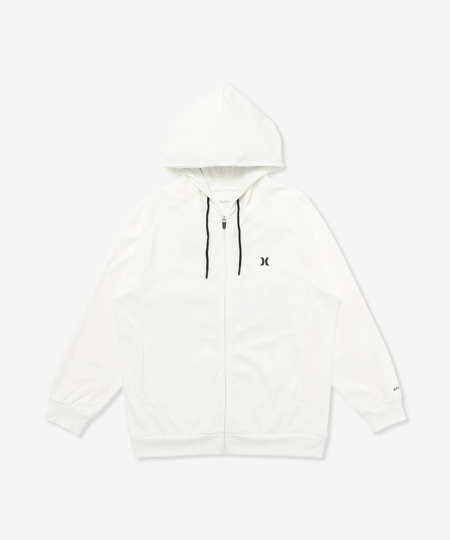 Hurley ハーレー 水着 ラッシュガード 長袖 ジップアップ パーカー メンズ バックプリント 水陸両用 吸水速乾 UVカット MUFZ251015(WHT-M)