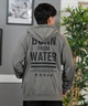 Hurley ハーレー 水着 ラッシュガード 長袖 ジップアップ パーカー メンズ バックプリント 水陸両用 吸水速乾 UVカット MUFZ251015(WHT-M)