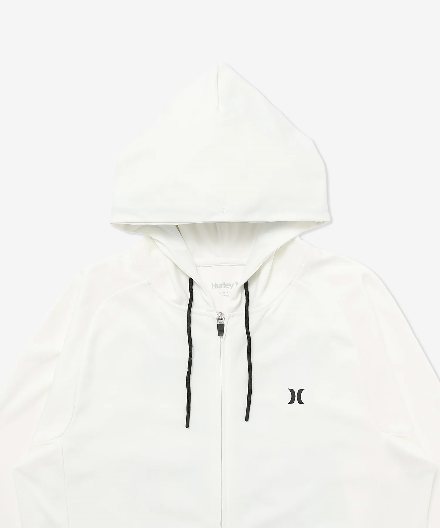 Hurley ハーレー 水着 ラッシュガード 長袖 ジップアップ パーカー メンズ バックプリント 水陸両用 吸水速乾 UVカット MUFZ251015(WHT-M)