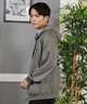 Hurley ハーレー 水着 ラッシュガード 長袖 ジップアップ パーカー メンズ バックプリント 水陸両用 吸水速乾 UVカット MUFZ251015(WHT-M)