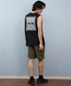 Hurley ハーレー 水着 ラッシュガード タンクトップ メンズ UVカット バックプリント ロゴ MUSL251082(BLK-M)