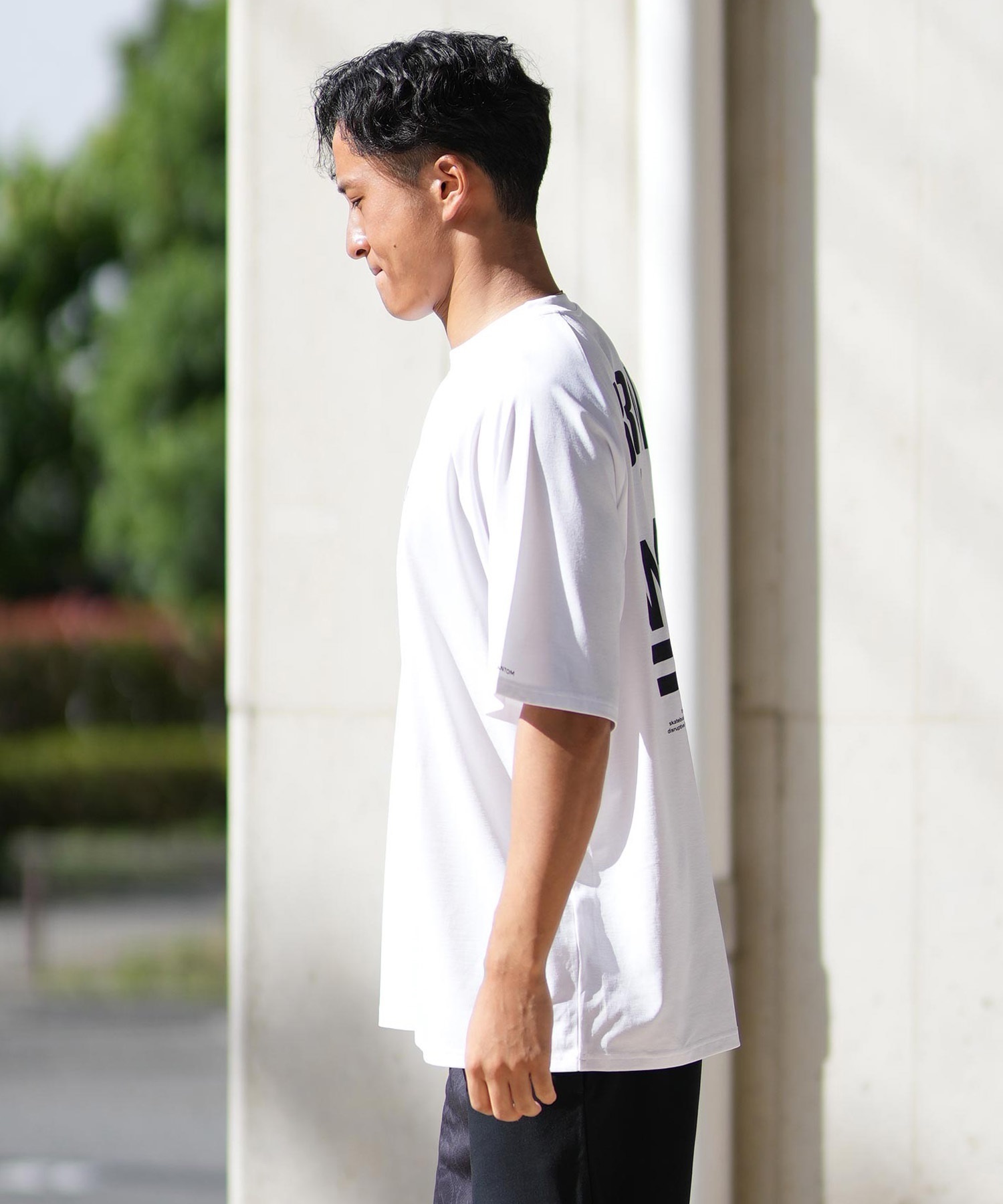 Hurley ハーレー ラッシュガード 半袖 メンズ Tシャツ バックプリント オーバーサイズ 水陸両用 UVカット MUSS251030(WHT-M)