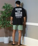 Hurley ハーレー ラッシュガード 半袖 メンズ Tシャツ バックプリント オーバーサイズ 水陸両用 UVカット MUSS251030(WHT-M)