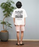 Hurley ハーレー ラッシュガード 半袖 メンズ Tシャツ バックプリント オーバーサイズ 水陸両用 UVカット MUSS251085(WHT-M)