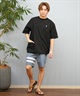 Hurley ハーレー ラッシュガード 半袖 メンズ Tシャツ バックプリント オーバーサイズ 水陸両用 UVカット MUSS251085(WHT-M)