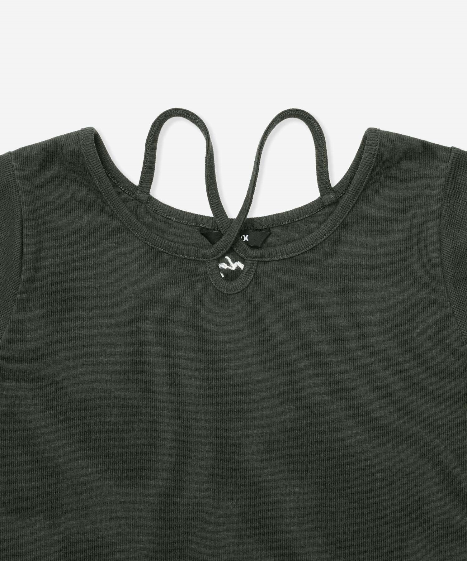 Hurley ハーレー ワンピース レディース ミニ丈 RIB STRING DRESS WCDR251060(BLK-S)
