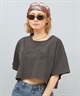 Hurley ハーレー  半袖 Tシャツ レディース シンプル ショート丈 OVS EMB OE LG CRPD SS TEE WCSS251049(BLK-M)