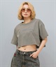 Hurley ハーレー  半袖 Tシャツ レディース シンプル ショート丈 OVS EMB OE LG CRPD SS TEE WCSS251049(BLK-M)
