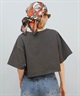 Hurley ハーレー  半袖 Tシャツ レディース シンプル ショート丈 OVS EMB OE LG CRPD SS TEE WCSS251049(BLK-M)