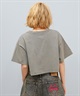 Hurley ハーレー  半袖 Tシャツ レディース シンプル ショート丈 OVS EMB OE LG CRPD SS TEE WCSS251049(BLK-M)