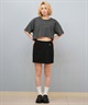 Hurley ハーレー  半袖 Tシャツ レディース シンプル ショート丈 OVS EMB OE LG CRPD SS TEE WCSS251049(BLK-M)