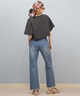 Hurley ハーレー  半袖 Tシャツ レディース シンプル ショート丈 OVS EMB OE LG CRPD SS TEE WCSS251049(BLK-M)