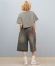 Hurley ハーレー  半袖 Tシャツ レディース シンプル ショート丈 OVS EMB OE LG CRPD SS TEE WCSS251049(BLK-M)