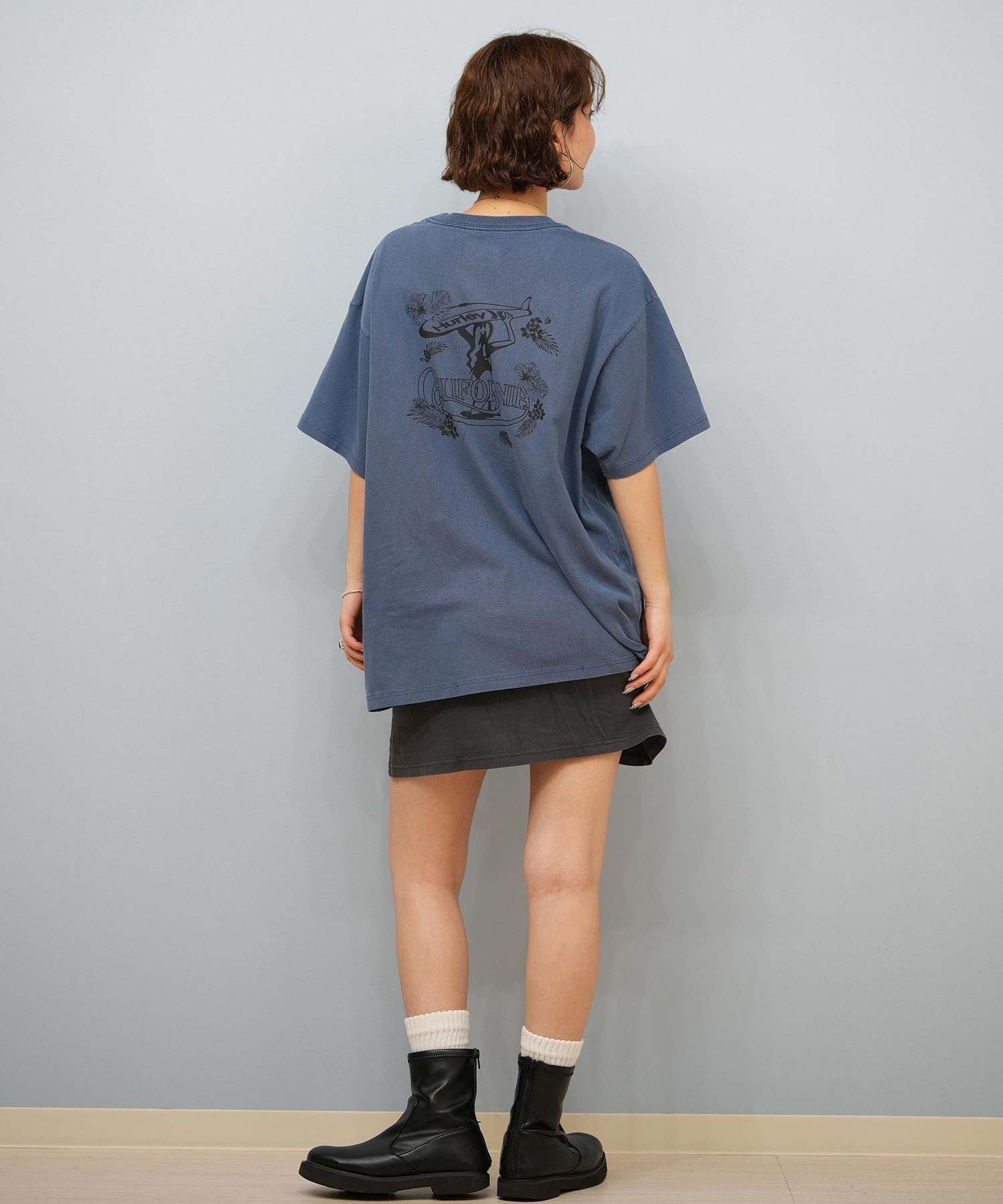 Hurley ハーレー 半袖 Tシャツ レディース バックプリント カリフォルニア サーフ ガール ショートスリーブティー WCSS251054 Hurley tシャツ Hurley/ハーレー カリフォルニア/サーフガール