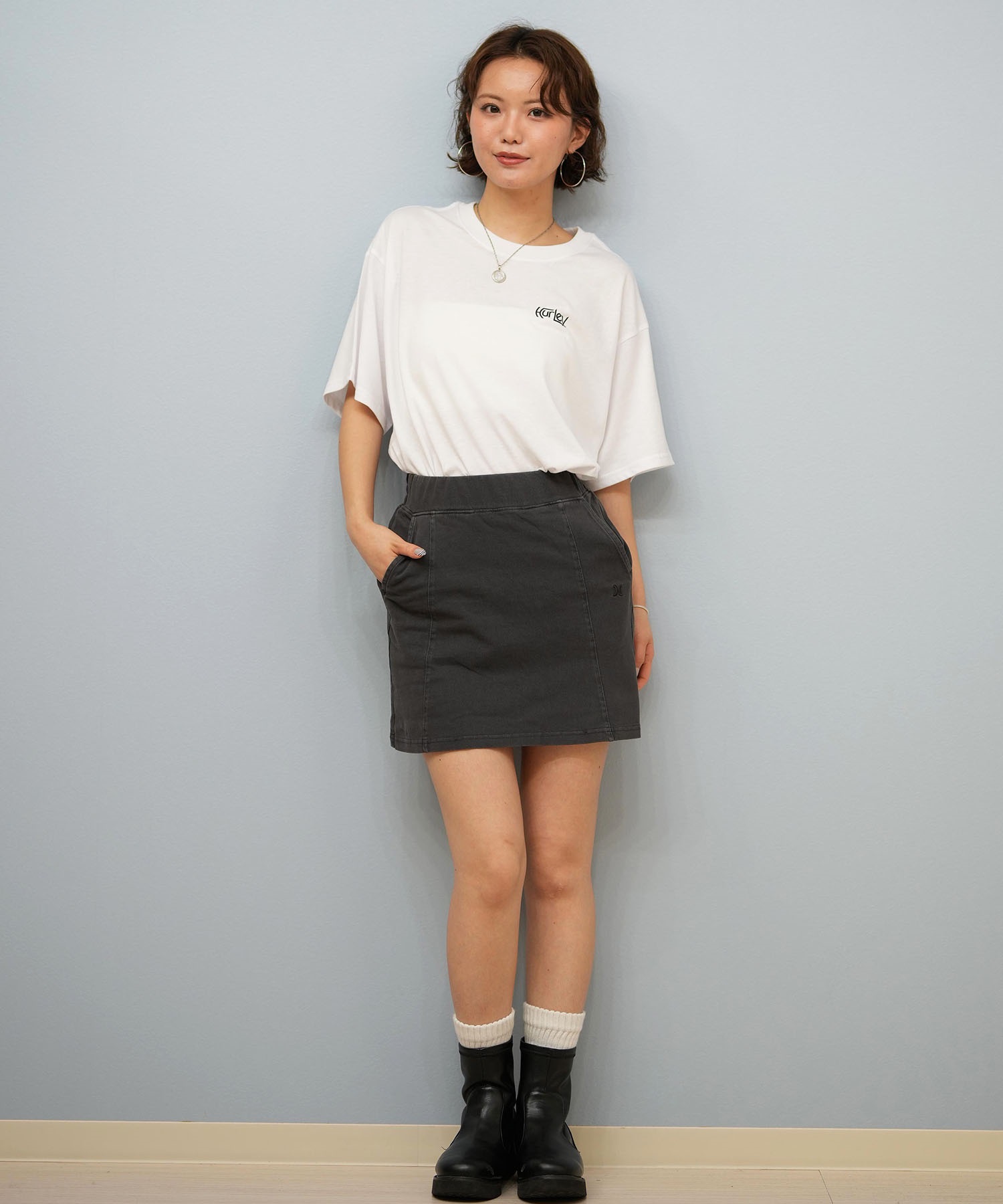 Hurley ハーレー 半袖 Tシャツ レディース バックプリント