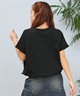 Hurley ハーレー 半袖 Tシャツ レディース クロップド丈 ショート丈 スウェット生地 ワンポイント ロゴ WCSS251056(BLK-FREE)