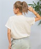 Hurley ハーレー 半袖 Tシャツ レディース クロップド丈 ショート丈 スウェット生地 ワンポイント ロゴ WCSS251056(BLK-FREE)