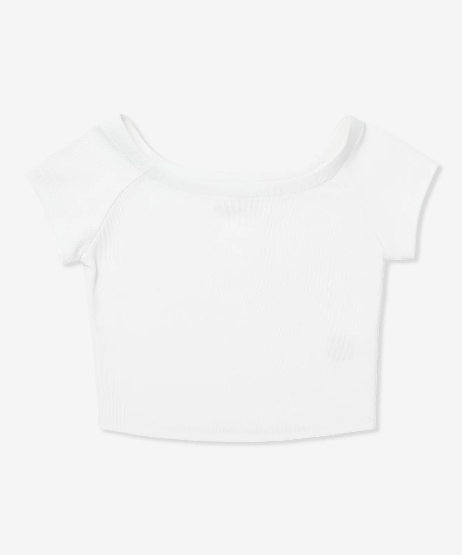 Hurley ハーレー 半袖 Tシャツ レディース クロップド丈 ショート丈 シンプル ロゴ RIB OFF SHOULDER TEE WCSS251057(BLK-FREE)
