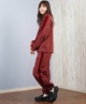 Hurley ハーレー ロングパンツ レディース スウェット ライン ウエストゴム 異素材ミックス セットアップ対応 TERRY CDR SWITCHING PANTS WCFB252024(OWHT-M)
