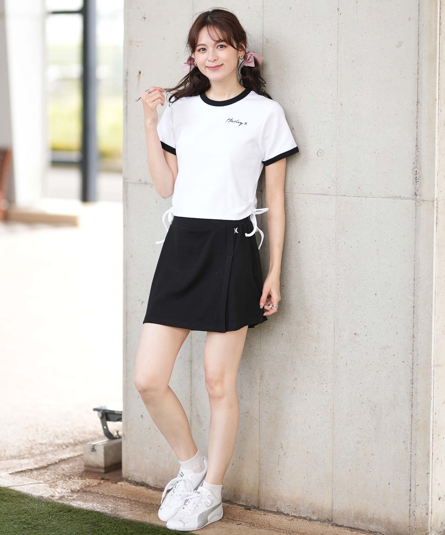 Hurley ハーレー スカート レディース リブ ミニスカート RIB SHORT SKIRT WCSK251033(BLK-S)