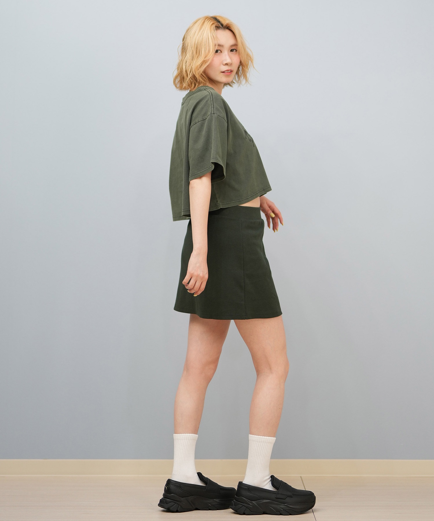 Hurley ハーレー スカート レディース リブ ミニスカート RIB SHORT SKIRT WCSK251033(BLK-S)