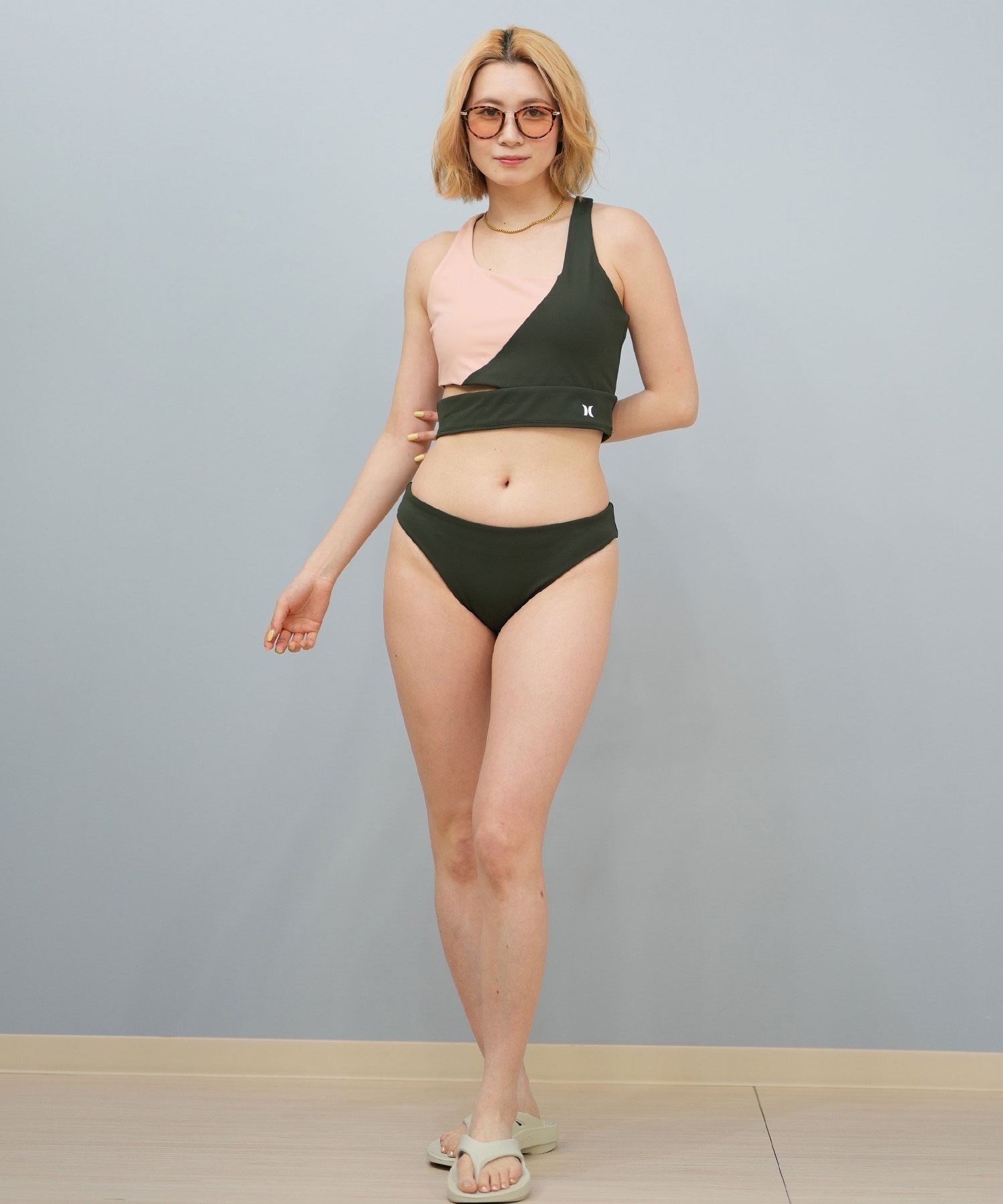Hurley ハーレー 水着 レディース  タンキニ アシンメトリーデザイン WSSW251063(TME-M)