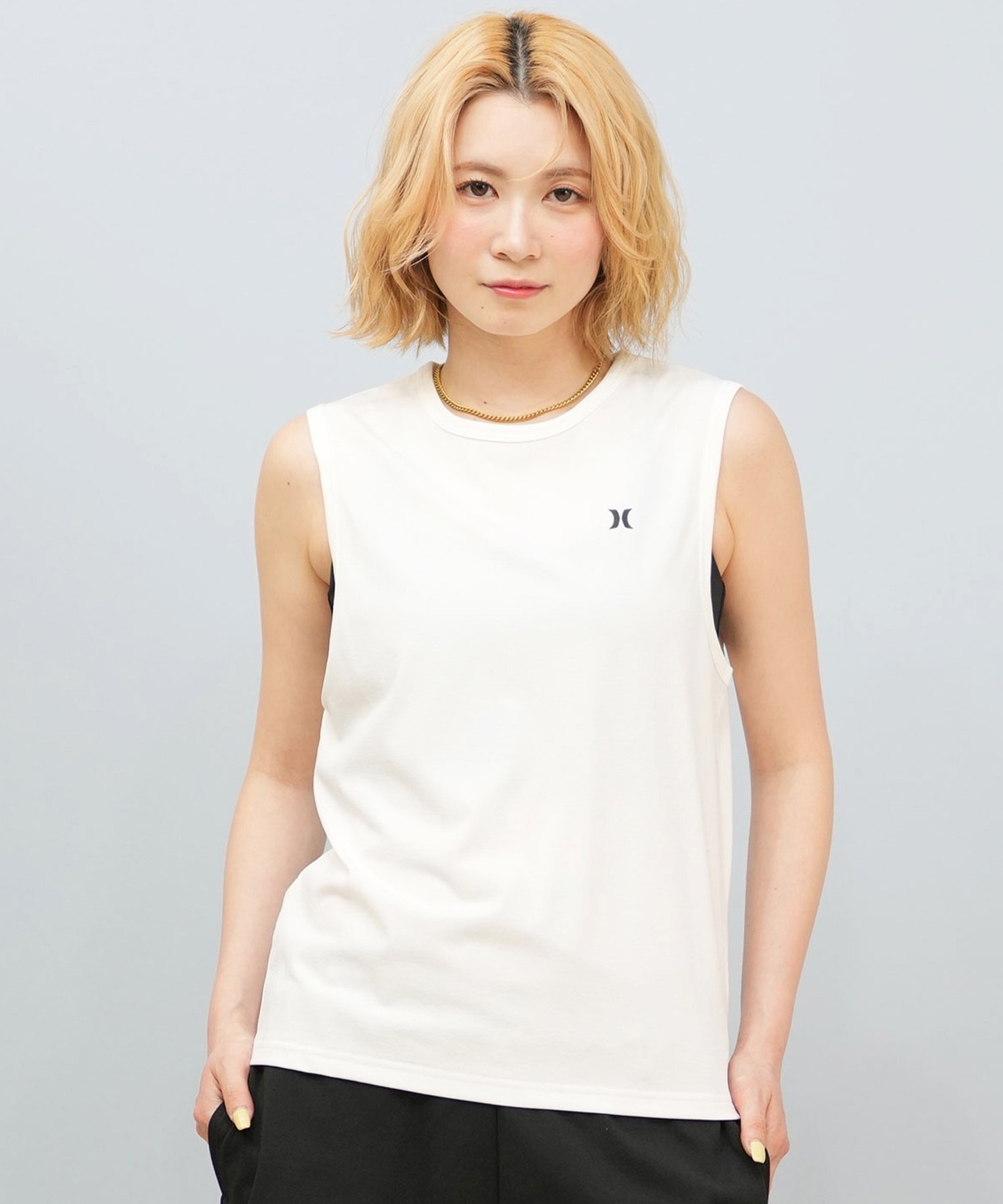 タンクトップ ノースリーブ Hurley/ハーレータンクトップラッシュガード/水陸両用/UVケア WSRG251004 レディース Hurley ハーレー メンズ ラッシュガード タンクトップ