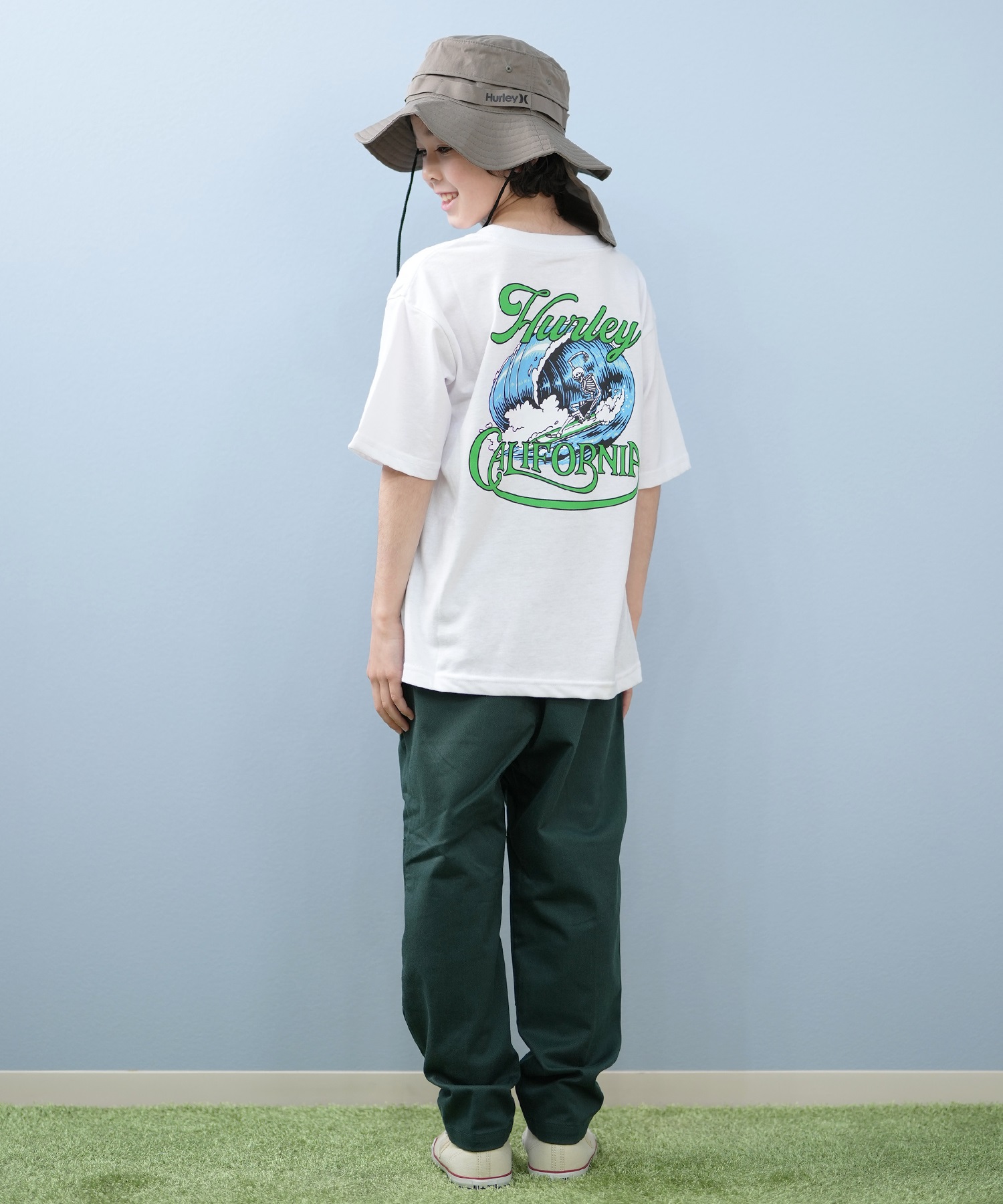 Hurley ハーレー 半袖 Tシャツ キッズ ジュニア バックプリント